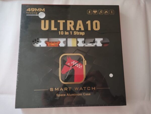 Smart Watch Ultra 10  10 in 1 Straps Space Aluminium Case 49mm housing - Image 2