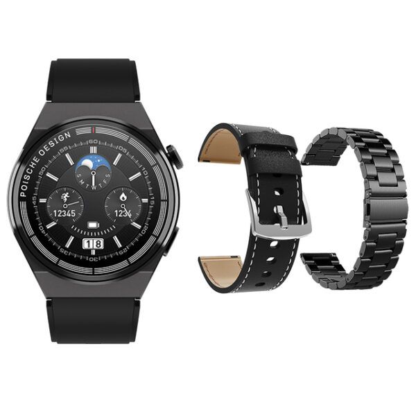 New Porsche Design Gt3 Max Round Smart Watch Men 1.45 High Definition Color Screen Nfc Smart Watch