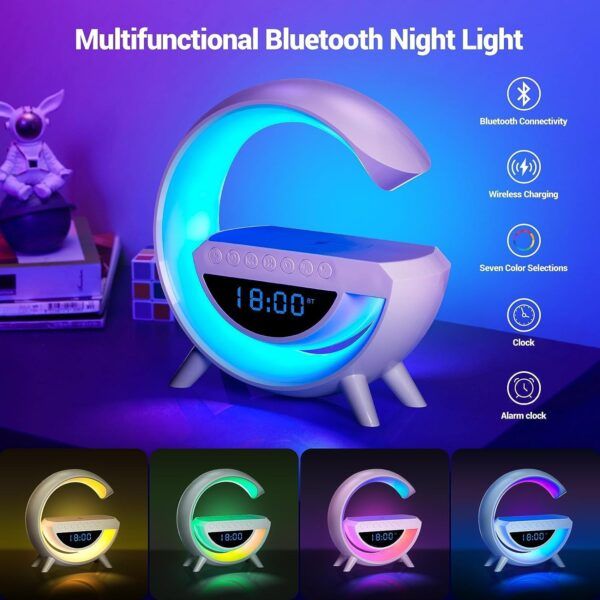 BT3401 Led Wireless Phone Charger Bluetooth Speaker